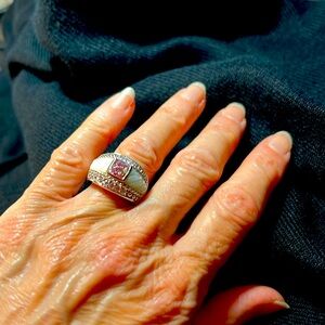 Judith Ripka Vintage Statement 925 Silver Ring Size 6